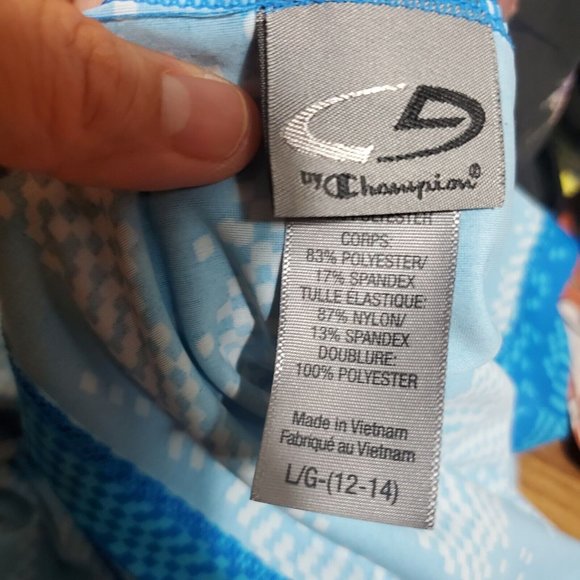 Champion C9 - Women’s Swim Tankini Top Large 12-14 - Blue - Polyester - Picture 5 of 7